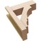 Ekena Millwork 6-in W x 16-in D x 20-in H Balboa Block Rough Cedar Woodgrain TimberThane Outlooker, Primed Tan OUTUR060X16X20BOA44RCPR - alternate 2